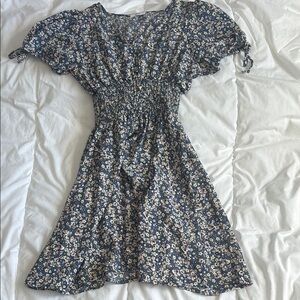 Floral Blue Dress